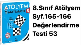 8SINIF ATÖLYEM S165166 DEĞERLENDİRME TESTİ 53 [upl. by Waltner971]