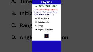 NEET Physics MCQs 10  BiteSized Challenges physics neetphysicsmcqs neetphysicsneetmcqs quiz [upl. by Esil]