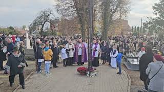 1Listopada Dzień Wszystkich Świętych Cmentarz parafialny w Lubawie [upl. by Monarski]