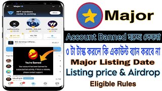 Major New Update  Major New Criteria  Eligible Rules User banned issue  Major Listing amp Airdrop [upl. by Tebzil762]