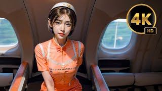 4k lookbook 즐거운 여행 되세요 ver스튜어디어스Happy travels verstewardesses [upl. by Darrow]