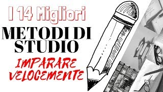 I 14 migliori METODI DI STUDIO trucchi e consigli per Imparare e Studiare velocemente  BONUS [upl. by Sander544]