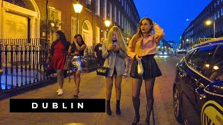 Dublin Ireland Nightlife After 10pm Walking Tour 4K 60fps [upl. by Enella476]