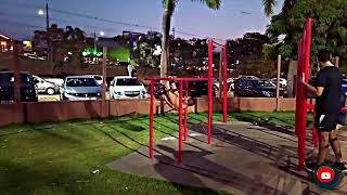 COMBO DE MOVIMENTOS NA PARALELA streetworkout freestyle calistenia ginasticaartistica [upl. by Yekcor]