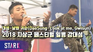 빅뱅 대성 여러분이 바로 귀순입니다 BigBang DaeSung 2018 지상군 페스티벌 [upl. by Ainak566]