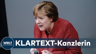 WELT DOKUMENT Merkels emotionaler Appell an Deutsche – quotEs tut mir im Herzen leidquot [upl. by Matthew]