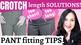 How to EASILY ADJUST crotch length on pants Fit ISSUES Lets sew easy pants Ep 4 [upl. by Beera]