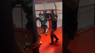 Sparring con Endy Semeleer en el CLIMENTCLUBspain kickboxer k1 kickboxing boxeo sparring [upl. by Aretahs]