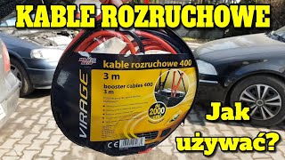 KABLE ROZRUCHOWE jak prawidłowo bezpiecznie podłączyć JUMPER CABLES how to connect correctly [upl. by Pearse]