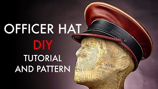 Officer Hat DIY  Tutorial and Pattern Download [upl. by Demott]