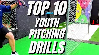 TOP 10 Youth Pitching Drills For Developing Young Baseball Pitchers [upl. by Otrevire930]