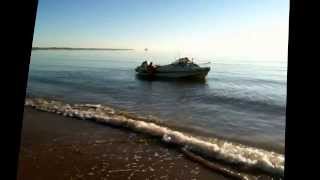 Freds launch at Bridlington Bay Boat Launch September 2013 [upl. by Eybba]