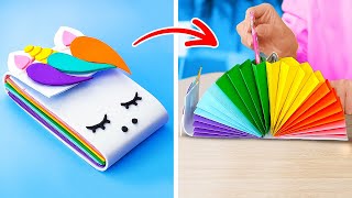 Genius School Hacks and DIY Stationery Projects You Wont Believe 📝✨ [upl. by Nork]