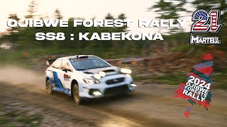 Ojibwe Rally 2024  ONBOARD  SS8 quotKabekonaquot  MartellGelsomino [upl. by Schilling]