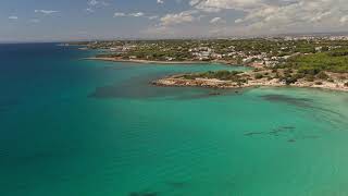 Marina di Pulsano  Lido Silvana e Baia Serrone dal drone [upl. by Arika]