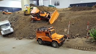 RC Dozer Komatsu D65WX stuck at the landfill Rescue Mission [upl. by Lorak]