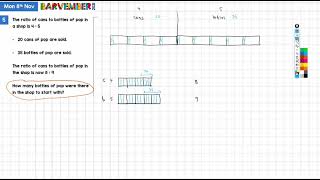 8 Nov 2021 Barvember  Singapore maths style bar model solution to a challenging word problem [upl. by Attela803]