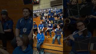 The Lawrence band gets into a groove during A North boys quarterfinal game Saturday night in Augusta [upl. by Aznerol]