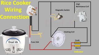 Rice Cooker wiring connection [upl. by Anela369]