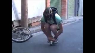 Man Rides Worlds Smallest Bicycle [upl. by Paviour]