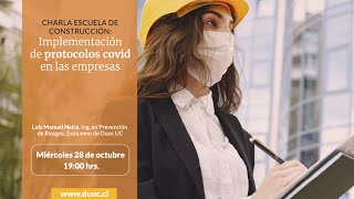 Charla Aplicación de los protocolos Covid19 en el trabajo  Duoc UC Maipú [upl. by Nedak]