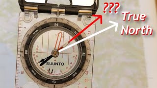 Magnetic Declination Explained  Your Compass Needle Does NOT Point North [upl. by Ateerys]