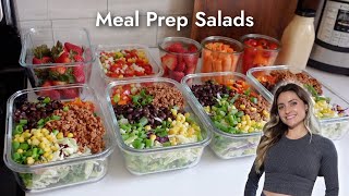 Meal Prep Salads That Will Last a Week How to Keep Salad Fresh Longer Nutritarian Plant Based [upl. by Crowe]