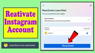 How to reactivate Instagram account 2023 on PC Laptop after temporarily deactivated after disabled [upl. by Ibot713]