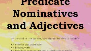 Diagramming Predicate Nominatives [upl. by Tracy199]