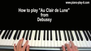 Clair De Lune Debussy Piano Tutorial [upl. by Islaen]