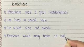 10 Lines on Bhaskara in English  Discover the Genius Behind Ancient Indian Mathematics [upl. by Kaplan]