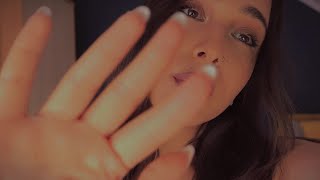 ASMR face touching  camera touching 💤 soft gentle slow  no talking [upl. by Uzzia]