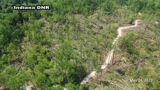 Several more trails open at McCormicks Creek State Park following last years tornado [upl. by Adnahs698]