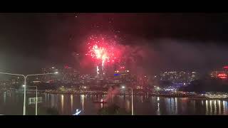 river fireworks  brisbane city Queensland Australia 🇦🇺 [upl. by Annaer947]