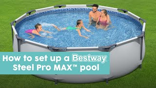 How to set up a Bestway Steel Pro MAX pool [upl. by Ojela]