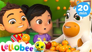 Shake the Apple Tree  Lellobee by CoComelon  Sing Along  Nursery Rhymes and Songs for Kids [upl. by Christiano383]