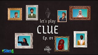 The Sims 4  CLUE CLUEDO Board Game  Lets Play Ep 01 [upl. by Lyman125]