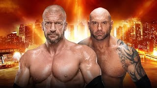 Batista vs Triple H WRESTLEMANIA 35 2019 [upl. by Tewell]