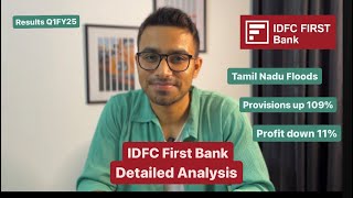 IDFC First Bank Results Q1FY24 Detailed Analysis [upl. by Ecinej558]