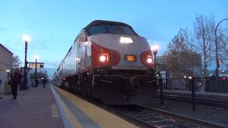 HD Late 2013 Winter Railfanning on the Caltrain mainline [upl. by Ordnael]