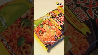 Finding The BEST KOREAN RAMEN NOODLES 😍🤯  Nissin Geki Spicy Korean Cheese Ramen Review  India [upl. by Hannahsohs]