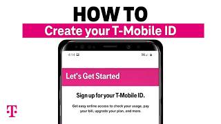 How To Create Your TMobile ID  TMobile [upl. by Nyllij]