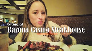 Eating at Barona Casino Steakhouse  San Diego Restaurant Review [upl. by Geminian]