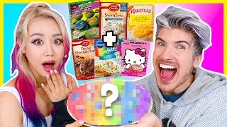 MIXING EVERY COOKIE MIX TOGETHER TASTE TEST w Wengie [upl. by Aniat]