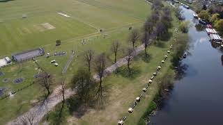 Bidford Big Meadow park and river by Drone DJI Mini 2 [upl. by Aitital120]