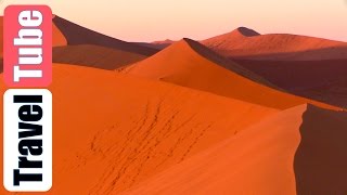 4wd Safari Namibia part 1 HD1080p Sunrise at Dune 45 and Sesriem Canyon [upl. by Losyram]