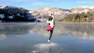 EPIC Figure Skating on FROZEN LAKE [upl. by Stoffel]