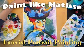 Paint a Stunning Fauvism Portrait  Easy Art Tutorial for Beginners [upl. by Nilson]