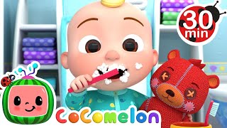 Yes Yes Brush Your Teeth  CoComelon  Sing Along  Nursery Rhymes and Songs for Kids [upl. by Noicpesnoc]