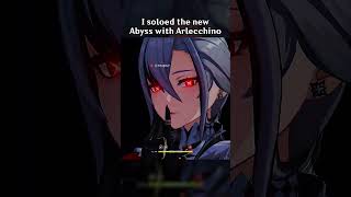 I SOLOED THE NEW ABYSS WITH ARLECCHINO [upl. by Hennie]